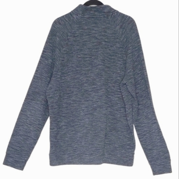 Marc Anthony Men's Size XL Slim Fit Black Tie Heathered 1/4 Zip Pocket Pullover - Picture 2 of 6